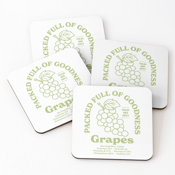 Item preview, Grapes, Fruit Nutritional Facts designed and sold by PaulSDesign.