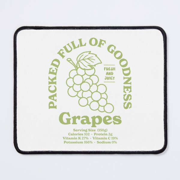 Item preview, Grapes, Fruit Nutritional Facts designed and sold by PaulSDesign.