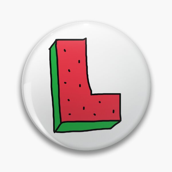 Item preview,  Summer watermelon initial L designed and sold by Eternallykawaii.