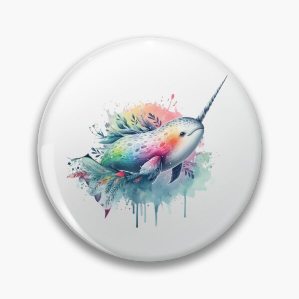 Item preview, A beautiful colorful narwhal with various algae in the background designed and sold by Marcoshop10.