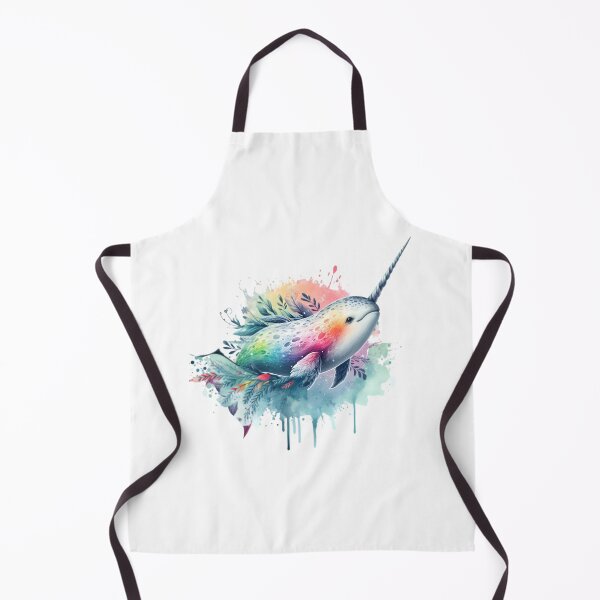 Item preview, A beautiful colorful narwhal with various algae in the background designed and sold by Marcoshop10.