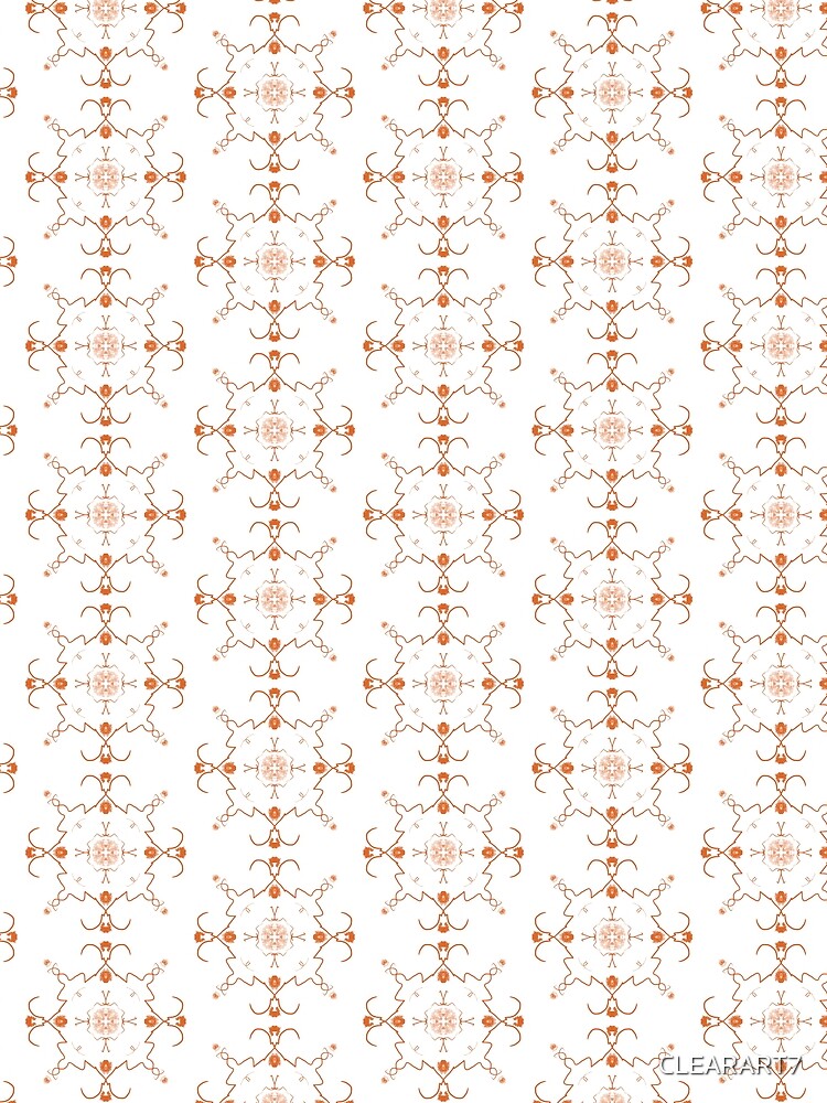 Thumbnail 3 of 3, Scarf, Abstract Pattern orange designed and sold by CLEARART7.