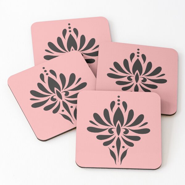 Item preview, Hungarian Folk Art floral stencil style design designed and sold by susyrdesign.