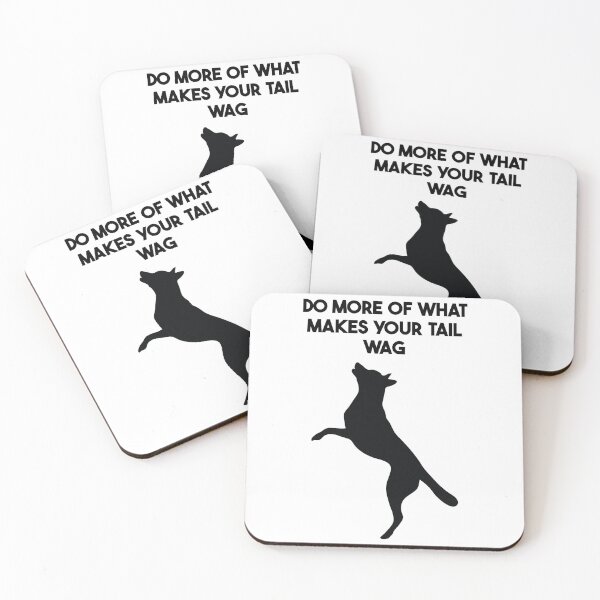 Item preview, Tail Wag Positivity Message designed and sold by Decaf2Go.