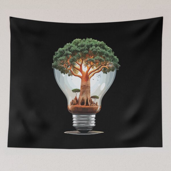 Item preview, the light bulb and the small green plant designed and sold by Falcon  X.
