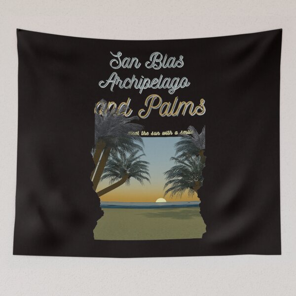 Item preview, Sunset Serenity: San Blas Archipelago and Palms  designed and sold by MY-DesignStudio.
