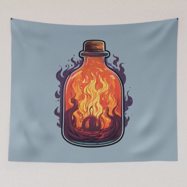 Item preview, Fire in a bottle designed and sold by Planetporridge.