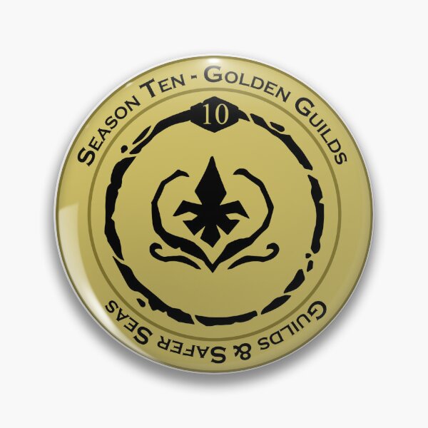 Item preview, Season Ten Coin Design - Golden Guilds - Guilds & Safer Seas designed and sold by DreamingNomad.