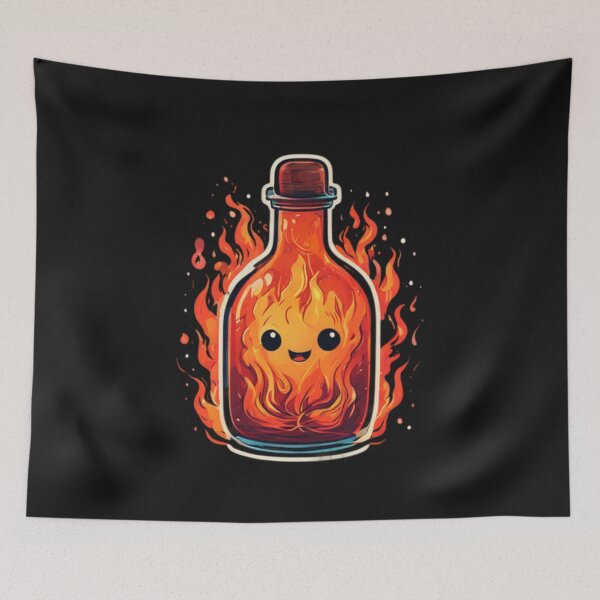 Item preview, Fire in a bottle art designed and sold by Planetporridge.