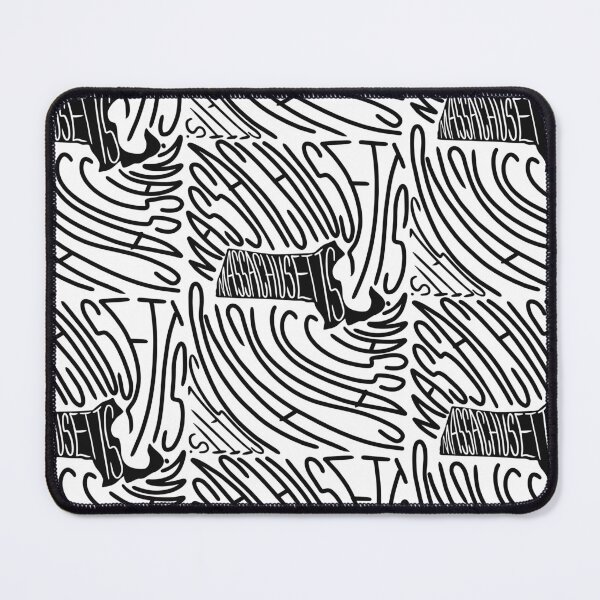 Item preview, Massachusetts State - MA Map and Flag - Black and White - Typography USA America State Bay Staters designed and sold by Ranggasme.