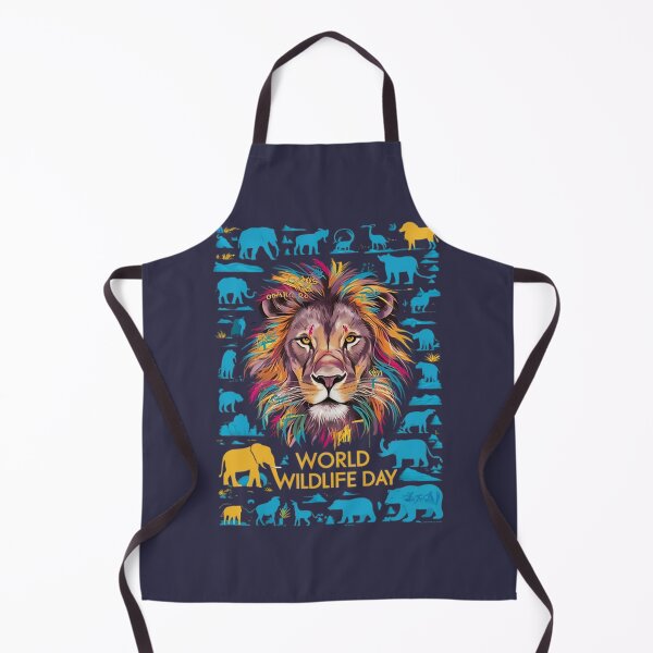 Item preview, WORLD WILDLIFE DAY T-Shirt Hoodie Stickers Hat iPhoneCase MousePad Pillow ArtPrint Cards Posters Mugs Bags Clock Apron designed and sold by likbatonboot.