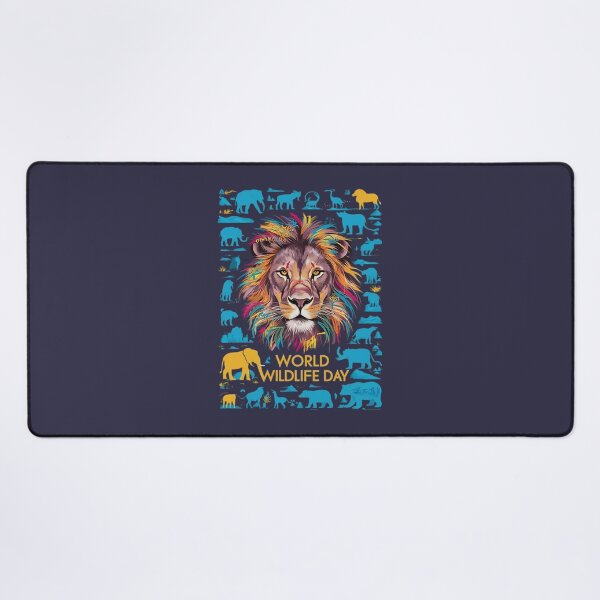 Item preview, WORLD WILDLIFE DAY T-Shirt Hoodie Stickers Hat iPhoneCase MousePad Pillow ArtPrint Cards Posters Mugs Bags Clock Apron designed and sold by likbatonboot.