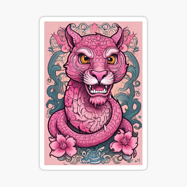 Artikel-Vorschau von Rosa Pantherschlange, designt und verkauft von MatrixTattoo.