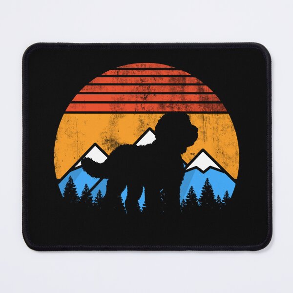 Item preview, Retro Distressed Vintage Sunset Mountains Sheepadoodle Gift designed and sold by Guarddogdrive.