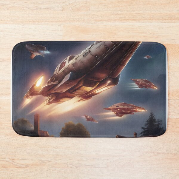 Item preview, Invasion. Spaceships over the City. designed and sold by MyHappyArtShop.
