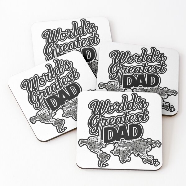 Item preview, World's Greatest Dad Global Map T-Shirt designed and sold by TrendyGraphTees.