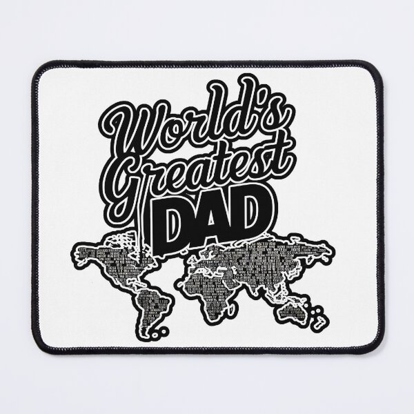Item preview, World's Greatest Dad Global Map T-Shirt designed and sold by TrendyGraphTees.