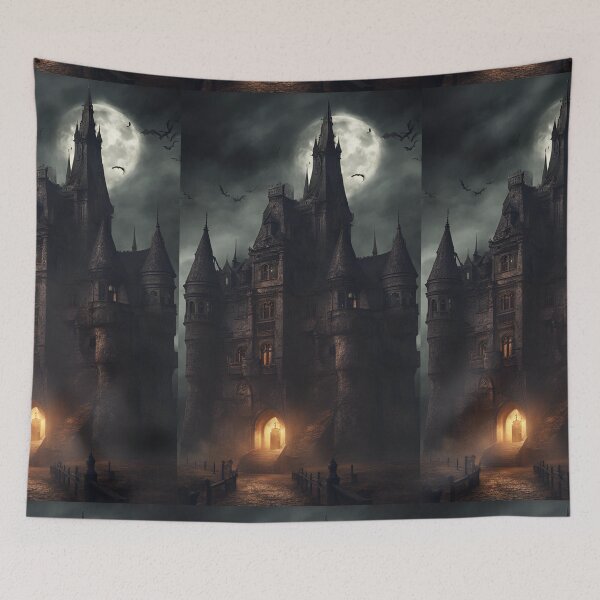 Item preview, Haunted castle- scary big castle designed and sold by Purpleflex.