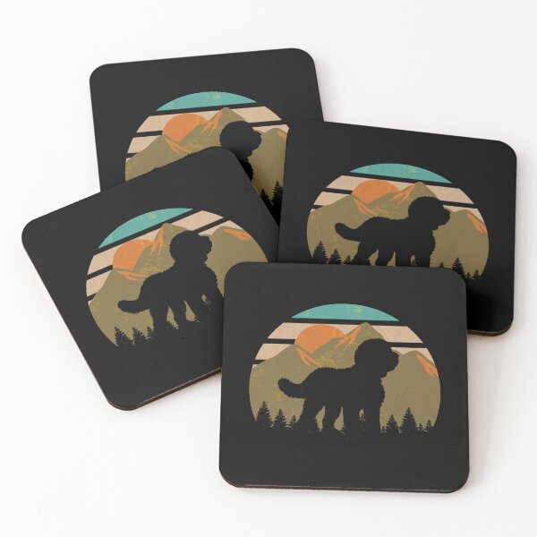 Item preview, Vintage Mountains Wilderness Sheepadoodle Dog Gift  designed and sold by Guarddogdrive.