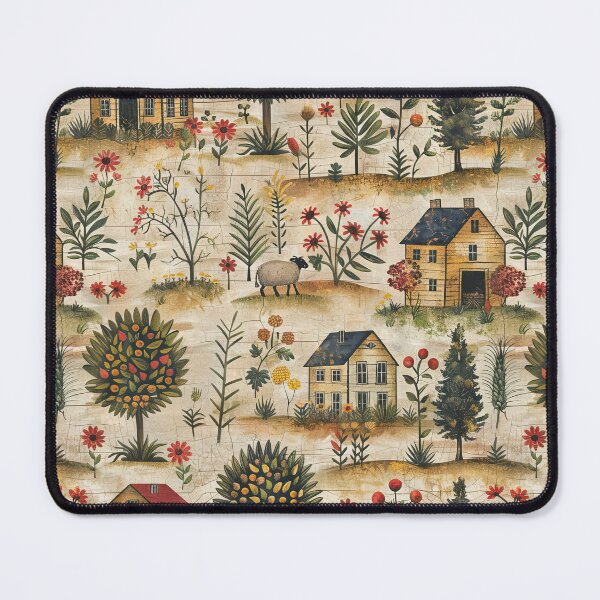 Item preview, Fraktur-Style Rustic Farmhouse Art Print designed and sold by thaneydesign.