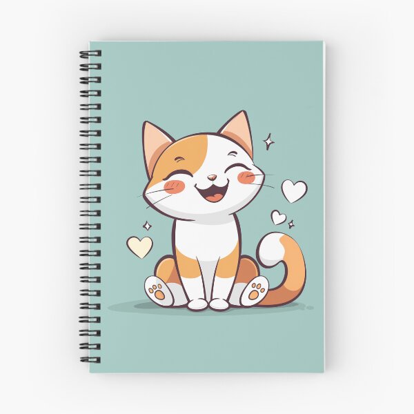 Item preview, Cute Kitty on Green Background designed and sold by SpoonToonCnt.