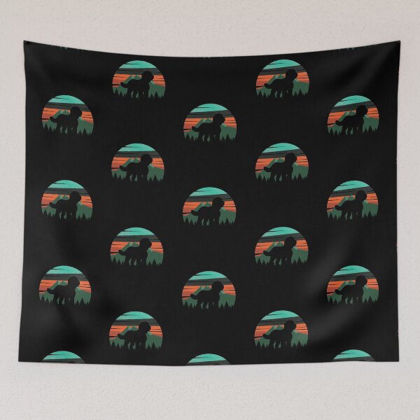 Item preview, Vintage Sky Mountains Wilderness Sheepadoodle Gift  designed and sold by Guarddogdrive.