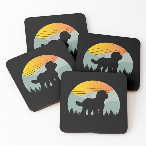 Item preview, Sunny Vintage Mountains Wilderness Sheepadoodle Gift  designed and sold by Guarddogdrive.