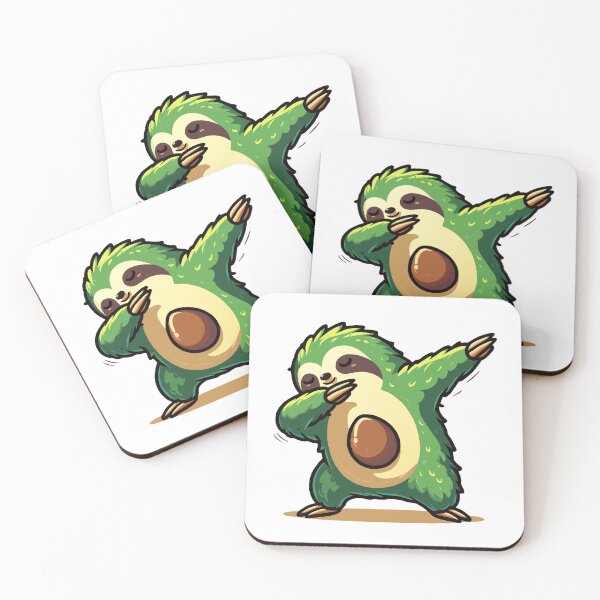 Item preview, Dabbing Avocado sloth designed and sold by Designowner.
