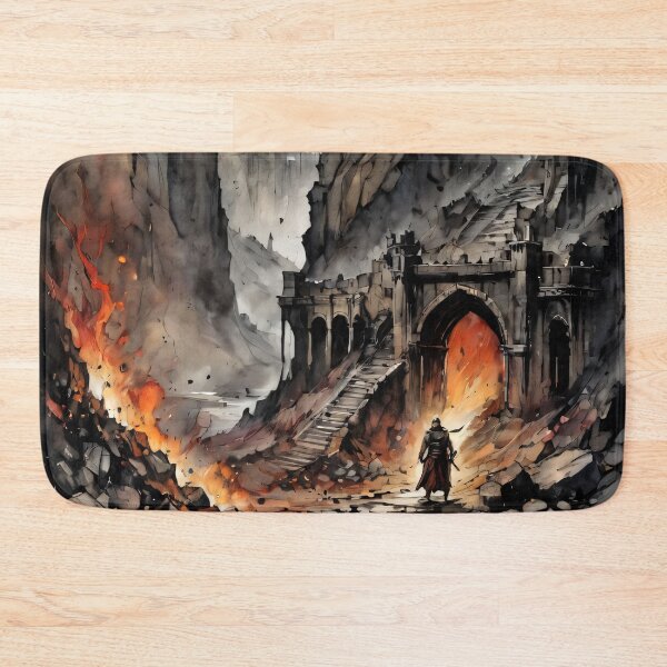 Item preview, Medieval Castle: Ink Illustration designed and sold by ByteyCreatives.