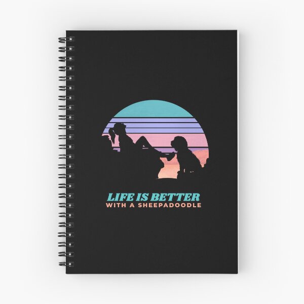 Item preview, Life Is Better With A Sheepadoodle Vintage Dog Gift  designed and sold by Guarddogdrive.