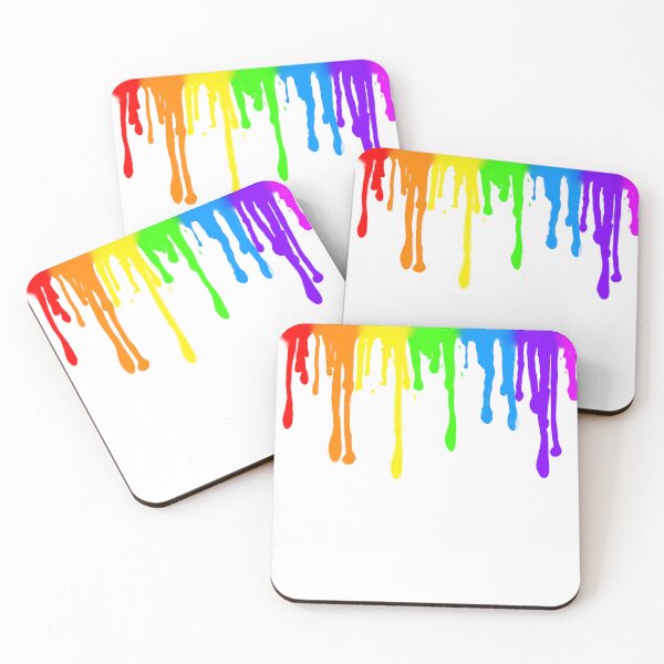 Item preview, Rainbow Paint Running on White designed and sold by Mothrrr.