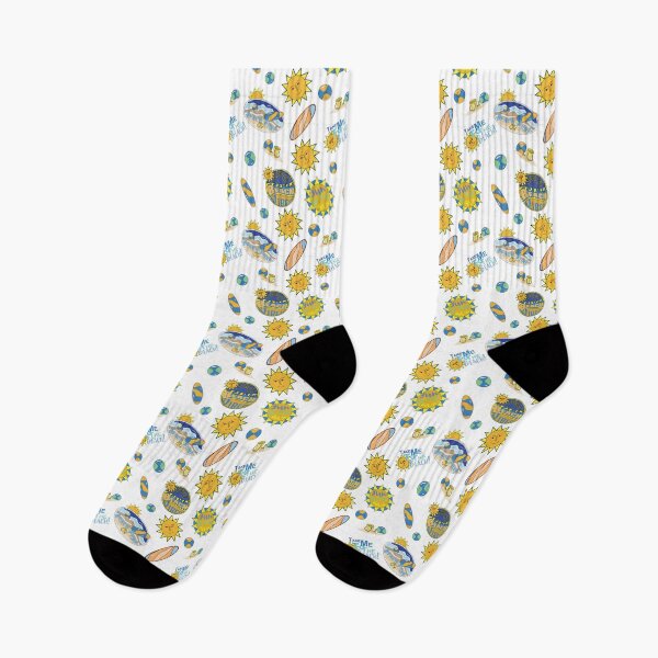 Item preview, Great Sunny Beach seamless Pattern Design with bright colors on a transparent Background. Time for fun in the Sun at the BEACH!  designed and sold by MichCortez9.