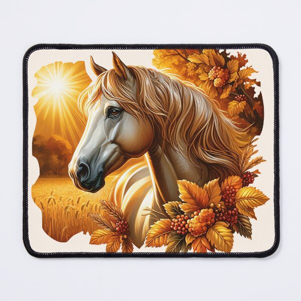 Item preview, Equine Splendor in Autumn's Embrace designed and sold by Delemore Art.