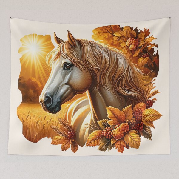 Item preview, Equine Splendor in Autumn's Embrace designed and sold by Delemore Art.