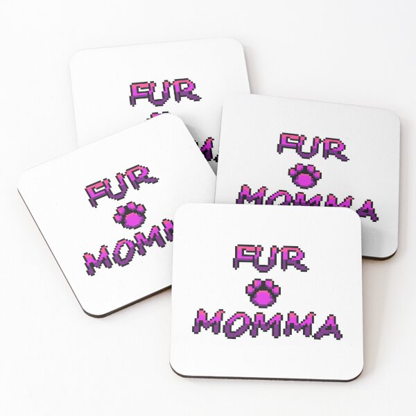 Artikelvorschau, FUR MOMMA - Pfotenabdruck zum Muttertag für Pelzmama (LILA) entworfen und verkauft von pixelapparel.