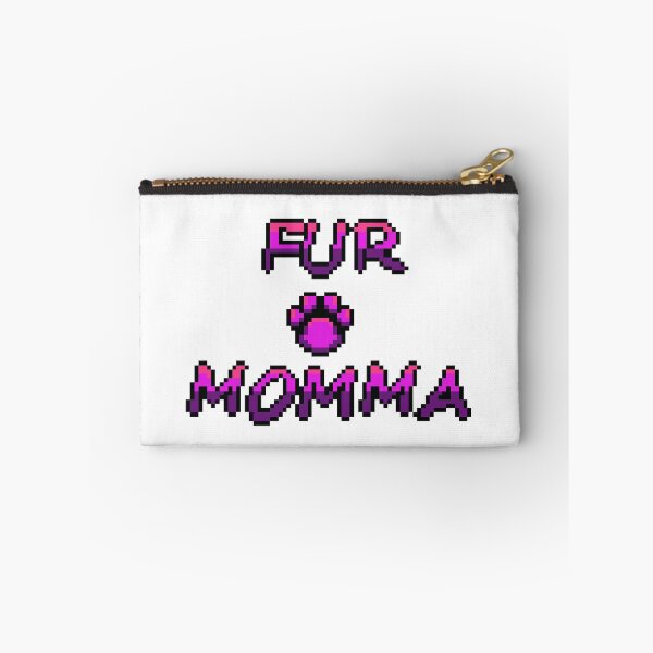 Artikelvorschau, FUR MOMMA - Pfotenabdruck zum Muttertag für Pelzmama (LILA) entworfen und verkauft von pixelapparel.