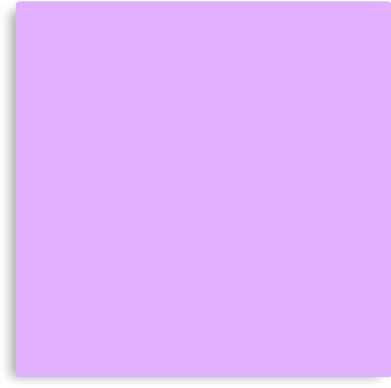  Solid Light Paslel Mauve  Purple Color Canvas Print by 