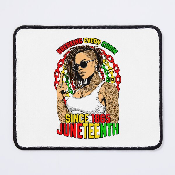 Item preview, Juneteenth Breaking Every Chain Since 1865 Loc’d Black Girl designed and sold by GrandeDuc.