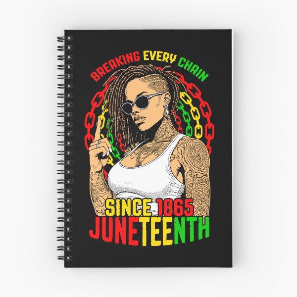 Item preview, Juneteenth Breaking Every Chain Since 1865 Loc’d Black Girl designed and sold by GrandeDuc.