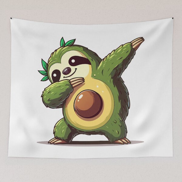 Item preview, Dabbing Avocado Sloth designed and sold by Designowner.