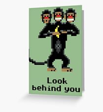 Three-Headed Monkey Greeting Card