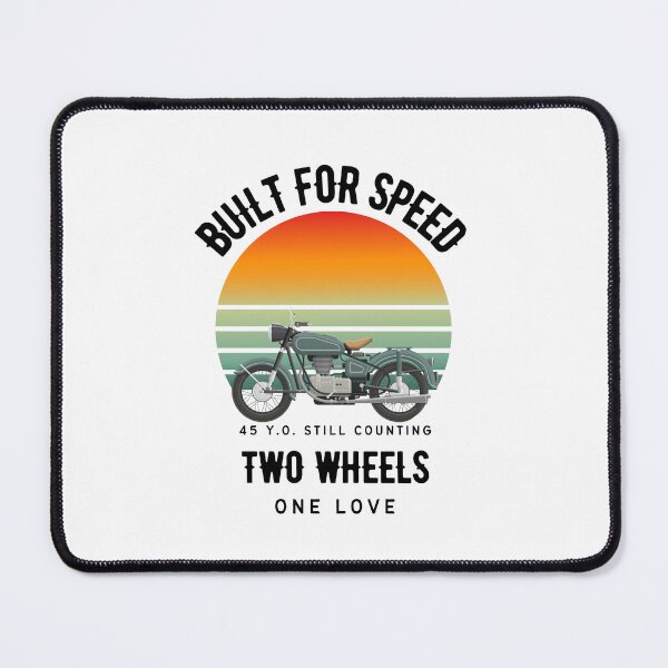 Item preview, morcycle on red- green background for a 45y.o. happy guy designed and sold by cosmea.