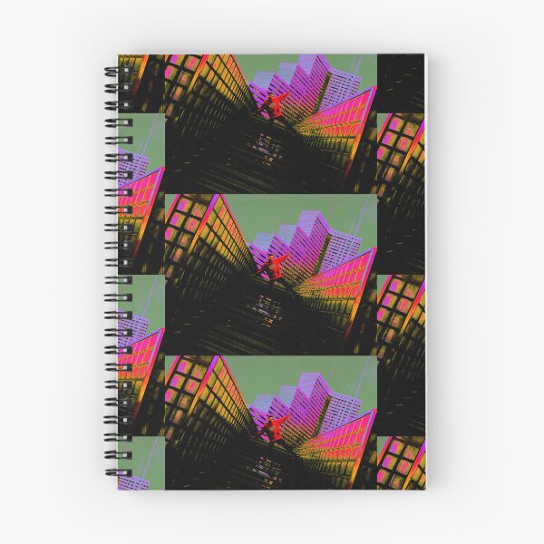 Item preview, Abstract saturated photograph of man in center buildings designed and sold by Carré Comme Orange.