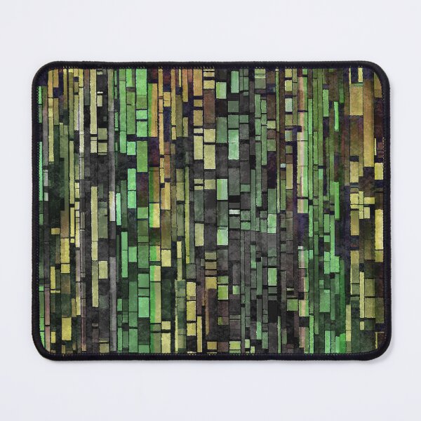 Item preview, Yellow and Green Vertical Line Abstract Patterns no.4 designed and sold by Kendall Anderson.