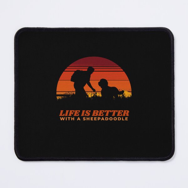 Item preview, Life Is Better With A Sheepadoodle Vintage Dog Gift  designed and sold by Guarddogdrive.