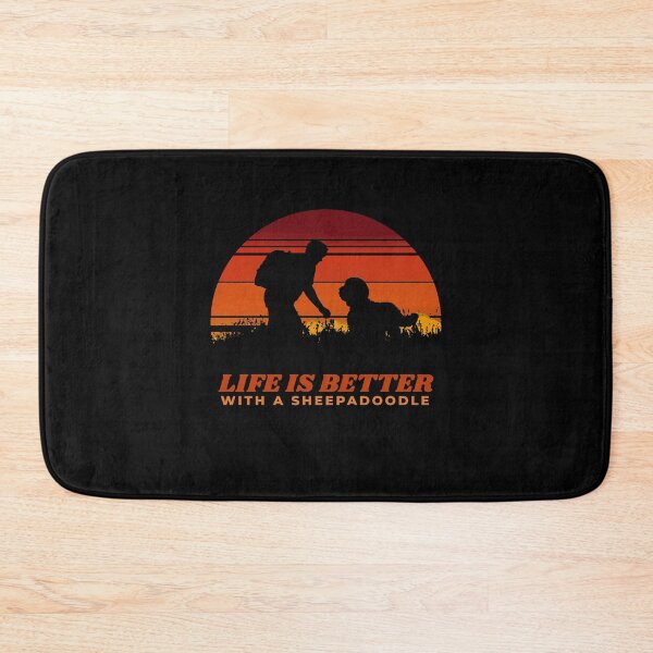 Item preview, Life Is Better With A Sheepadoodle Vintage Dog Gift  designed and sold by Guarddogdrive.
