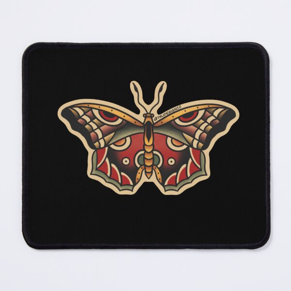 Item preview, Traditional Tattoo Butterfly Sticker designed and sold by TMJ Design Co.