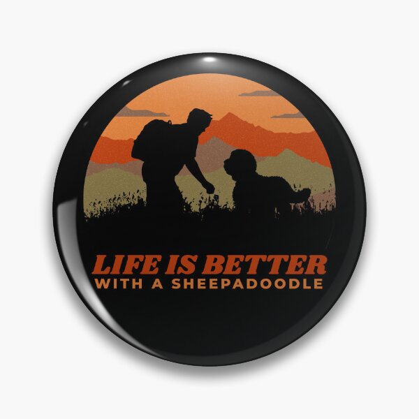 Item preview, Life Is Better With A Sheepadoodle Vintage Dog Gift  designed and sold by Guarddogdrive.