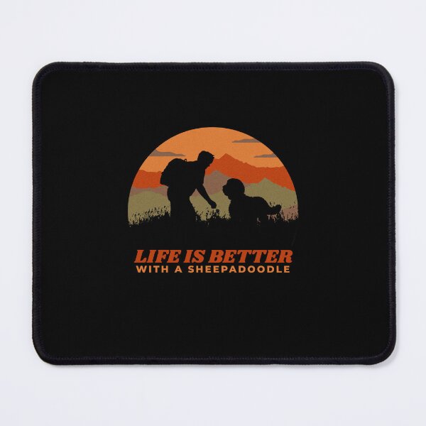 Item preview, Life Is Better With A Sheepadoodle Vintage Dog Gift  designed and sold by Guarddogdrive.