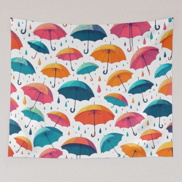 Item preview, Rainbow Umbrella Parade: Colorful Umbrella Pattern designed and sold by Rui Fernandes.
